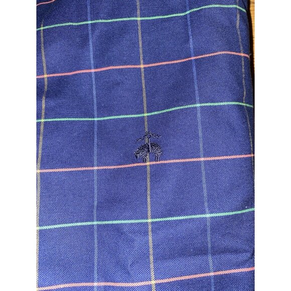 NWT Brooks Brothers Mens Navy Plaid Long Sleeve Button Front Shirt 2XLT - Picture 2 of 5